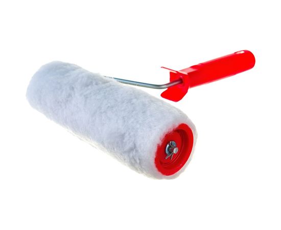 Малярный валик РемоКолор с рукояткой Меховой, ось 6мм, D48мм, 200мм, 04-2-001 – изображение 2