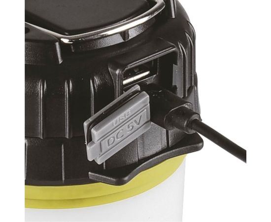 Фонарь Camelion LED5124 аккумуляторный, черный/зеленый, USB2.0, Micro USB, Powerbank, 5Вт, 4,4 А-ч, пластик, коробка 14671 – изображение 2