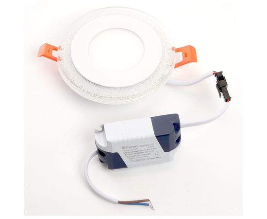 Встраиваемый светильник FERON светодиод 6W, 480Lm, белый 4000К и синий, AL2330 29583 – изображение 3