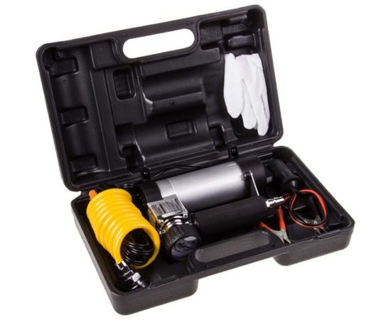 Металлический компрессор 30л/мин в прикуриватель + с крокодилами SKYWAY ТИТАН-01 S02001014 – изображение 3