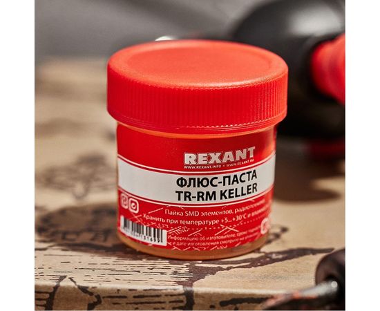 Флюс для пайки (паста) TR-RM KELLER 20 мл REXANT 09-3690 – изображение 4