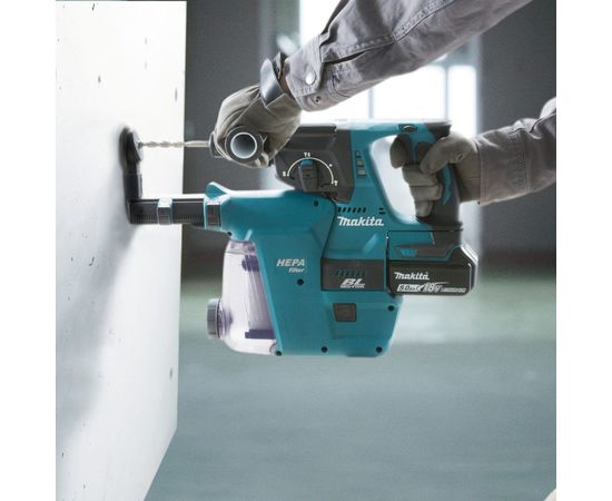 Аккумуляторный бесщеточный перфоратор Makita SDS+,18В, 1x5Ач, Li-ion DHR242RT – изображение 5