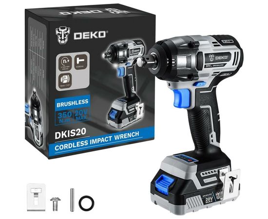 Аккумуляторный бесщеточный гайковерт DEKO DKIS20 063-4035 – изображение 7