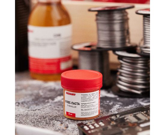 Флюс для пайки (паста) TR-RM KELLER 20 мл REXANT 09-3690 – изображение 7