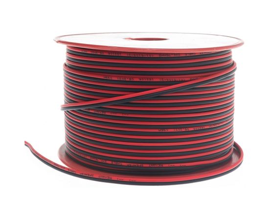 Акустический кабель REXANT ШВПМ 2х0,75 кв.мм, красно-черный, бухта 100 м 01-6104-3 – изображение 7