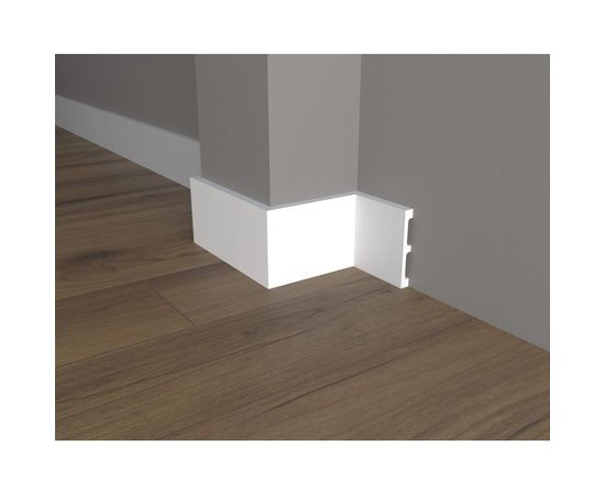 Напольный плинтус Decor-Dizayn ударопрочный влагостойкий под покраску 100Х13Х2000 мм DD709 