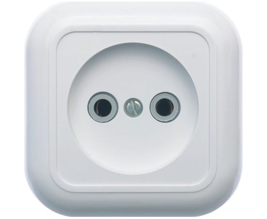 Розетка Кунцево-Электро ВАЛЕНТИНА открытой установки, одноместный РА10-266 7638 