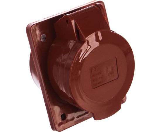 Кабельная розетка IEK, 32А, 3Р+N+Е, IР44, скрытая, 380В, 425, ИЭК PSR42-032-5 