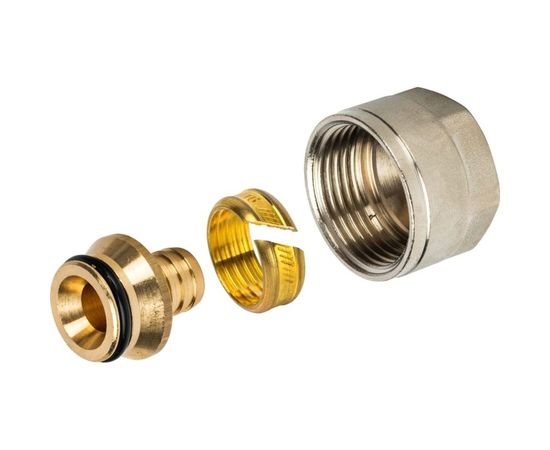 Компрессионный фитинг для труб PEX STOUT 16х2,2х3/4 RG008P29KA12AC 