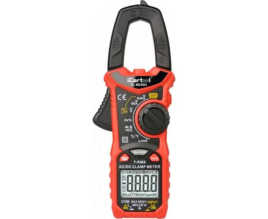 Токовые клещи iCartool 6000 отсчетов, True RMS, LowZ, DCA ZERO IC-M206D 