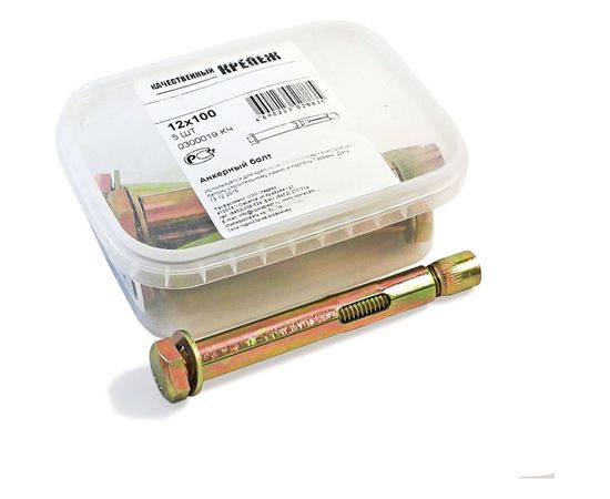 Анкерный болт Качественный КРЕПЕЖ 12х100 5 шт 0300019 КЧ 