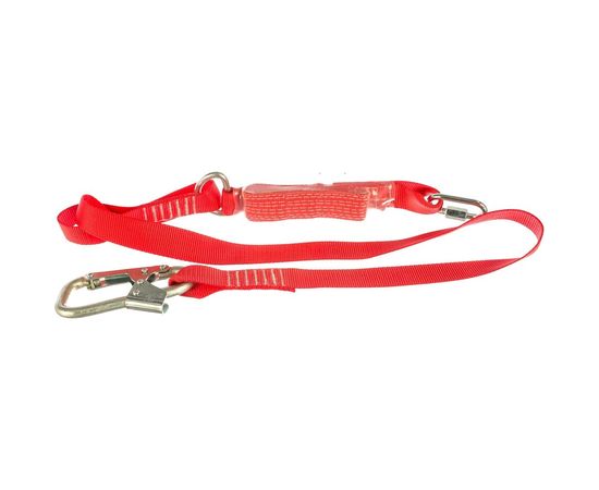 Строп из ленты с амортизатором, с монтажным и соединительным карабином Gigant Строп аА+Кс 