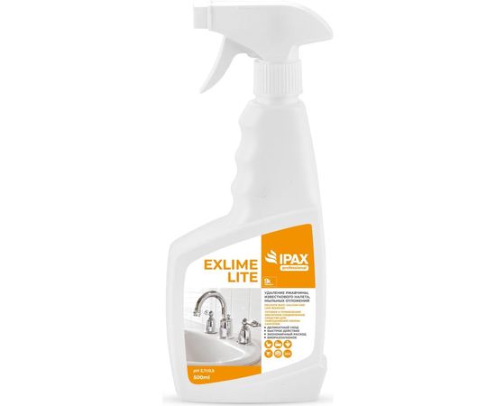 Профессиональное средство для повседневной уборки туалетов и ванных комнат IPAX 500 мл, ExL-0,5T-2365 