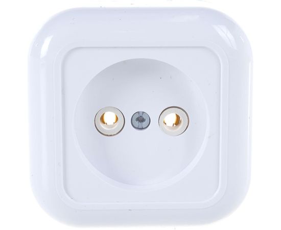 Розетка Кунцево-Электро ВАЛЕНТИНА открытой установки, одноместный РА10-266 7638 – изображение 2