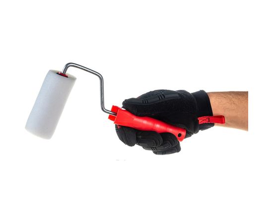 Валик для лаков, клеев, водных красок Мелодия цвета поролон 100мм +2 сменные шубки Вп100/40+2 – изображение 2