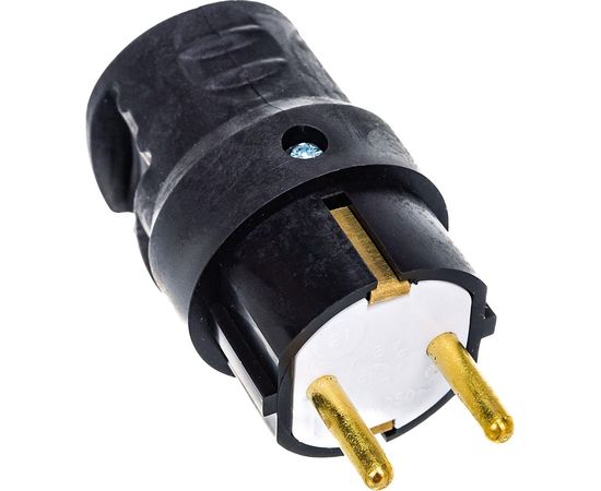 Вилка Bylectrica штепсельная с заземляющим контактом каучук, В16-416 – изображение 2