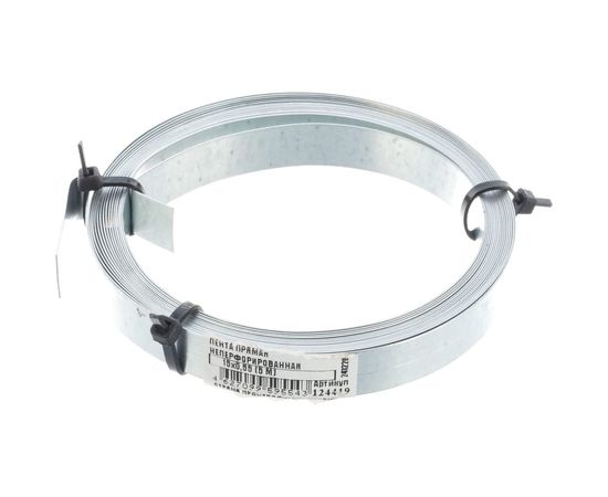 Хомутная неперфорированная лента Tech-Krep оцинкованная 15х0,55 мм 5 м - накл. 124419 – изображение 2