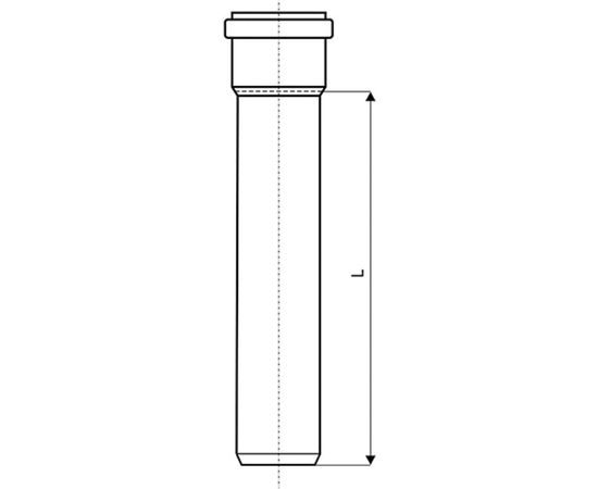 Труба канализационная Ostendorf 75х250 мм 113010 – изображение 2