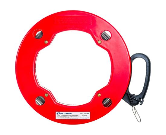 Стальной зонд для протяжки кабеля Electraline большой 50м, 3x1,3мм 61061 – изображение 2