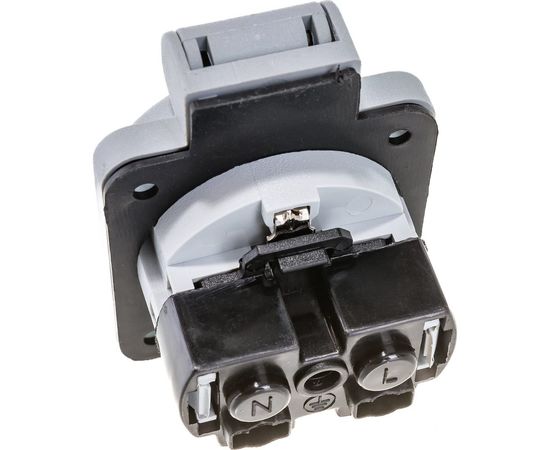 Панельная розетка IEK MAGNUM SCHUKO РП13-3, IP54, серый PSN71-016-3-2-54-K03 – изображение 2