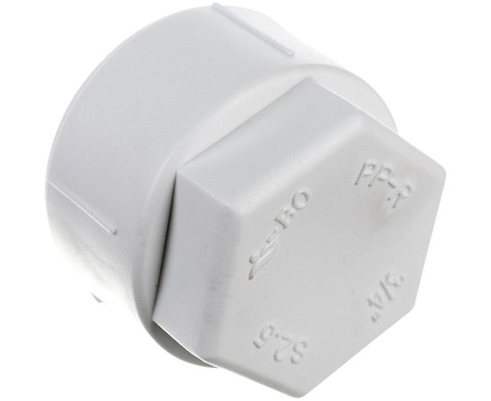 Заглушка Blue Ocean резьбовая вн - 3/4 1/50/300 PPRF/SCAPF(W) - 3/4" – изображение 3