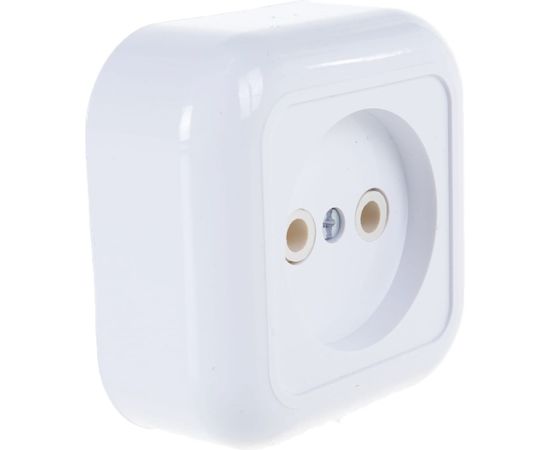 Розетка Кунцево-Электро ВАЛЕНТИНА открытой установки, одноместный РА10-266 7638 – изображение 3