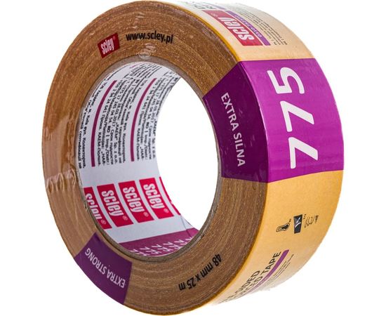 Двухсторонняя усиленная лента SCLEY серия 775, 48 мм х 25 м 0310-752550 – изображение 3