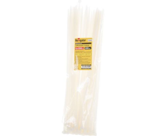 Кабельный хомут Navigator 71 052 NCT-048-350-100/WH 4.8х350, уп.100шт, 4670004710524 155892 – изображение 4