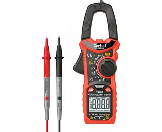 Токовые клещи iCartool 6000 отсчетов, True RMS, LowZ, DCA ZERO IC-M206D – изображение 4