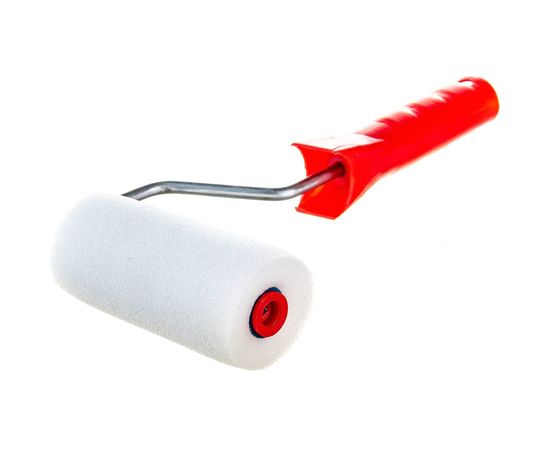 Валик для лаков, клеев, водных красок Мелодия цвета поролон 100мм +2 сменные шубки Вп100/40+2 – изображение 4