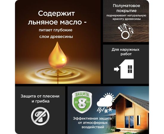 Антисептик PINOTEX CLASSIC NW рябина 2,7л 5195456 – изображение 4