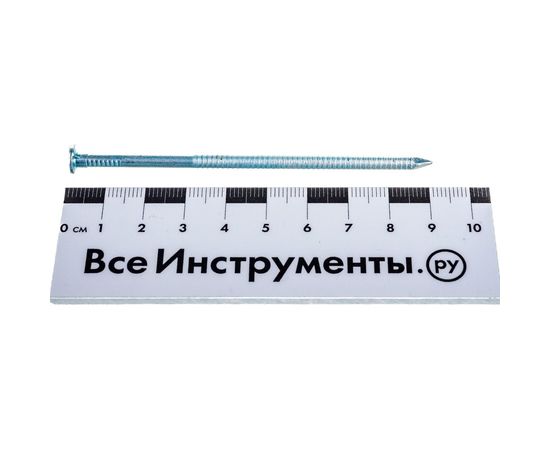 Ершеный оцинкованный гвоздь 90мм, 600г - коробка Tech-Krep 124602 – изображение 4