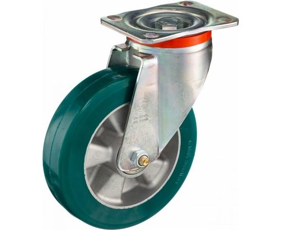 Колесо с вращающейся опорой и пластиной крепления (200 мм; 700 кг) Tellure rota 627516 – изображение 4