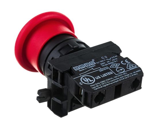 Кнопка Emas Грибок без фиксации красная CP200MK – изображение 4