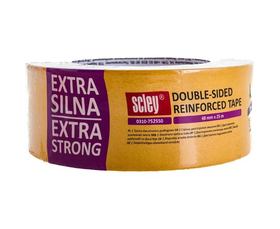 Двухсторонняя усиленная лента SCLEY серия 775, 48 мм х 25 м 0310-752550 – изображение 6