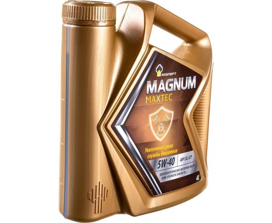 Моторное масло РОСНЕФТЬ Magnum Maxtec 5W-40 SL-CF п-синт. кан. 4 л 40814642 – изображение 6