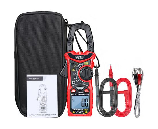 Токовые клещи iCartool 6000 отсчетов, True RMS, LowZ, DCA ZERO IC-M206D – изображение 8
