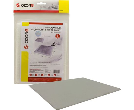 Микрофильтр предмоторный моющийся универсальный (250х200 мм) OZONE MF-2 