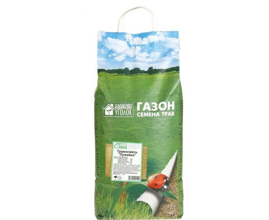 Семена газона Зеленый уголок травосмесь Лужайка, 5 кг 4660001291102 