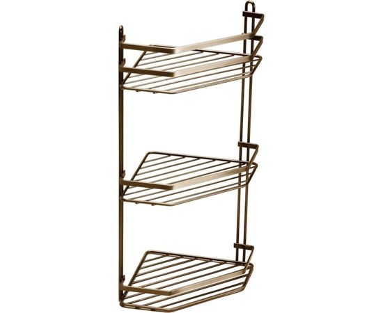 Угловая 3-ярусная полка Vanstore MODERN бронза 076-30 