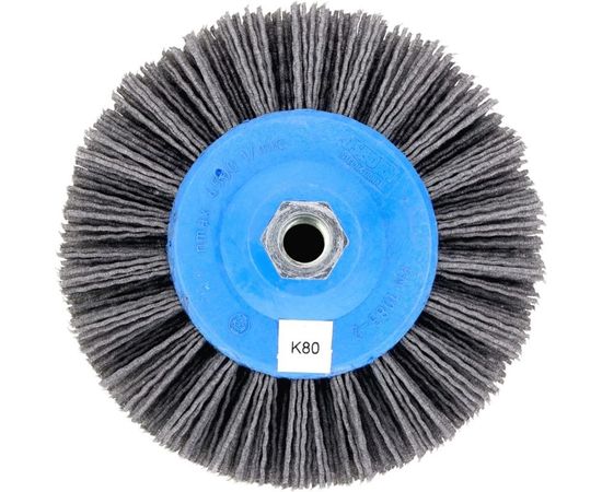 Щетка дисковая нейлоновая 1-105 140 мм; P80 по дереву для шлифовки на УПМ/УШМ OSBORN 401.913-5401 