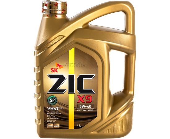 Моторное масло синтетическое X9 5w40, 4 л ZIC 162902 