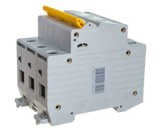 Автоматический модульный выключатель IEK ВА 47-29 3п, B, 16А, 4.5кА, ИЭК MVA20-3-016-B 