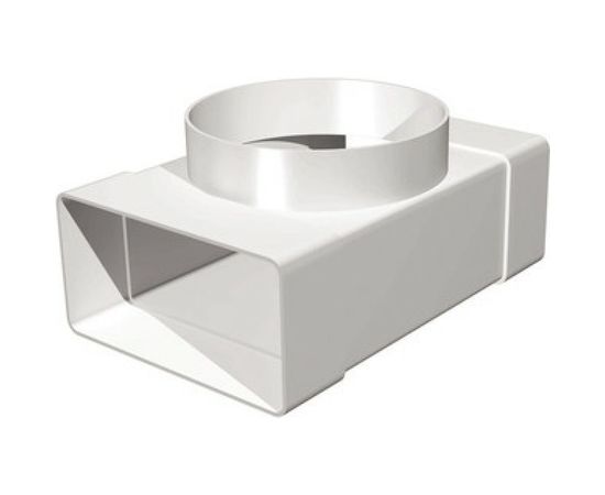 Соединитель Т-образный плоских воздуховодов 60х204 мм с выходом на фланцевый воздухораспределитель 160 мм ERA 620ТФ16П – изображение 2