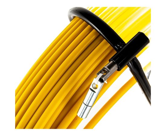 Протяжка для кабеля мини OlmiOn УЗК d=11 мм L=100 м на тележке, желтый СП-Т1-11/100 – изображение 2