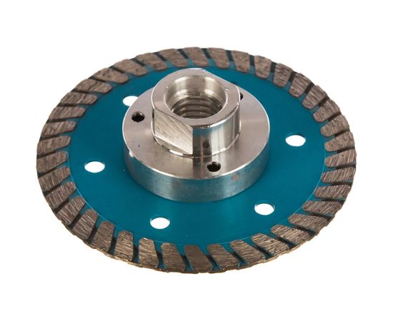 Диск алмазный отрезной Турбо с фланцем Grand hot press (80 мм; М14) TRIO-DIAMOND FHQ445 140080 – изображение 2