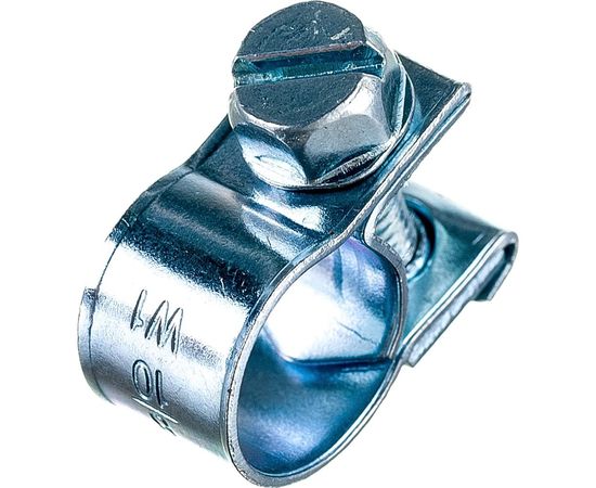 Металлические хомуты СИБРТЕХ, MINI 8-10мм, ширина 9мм, винтовой, W1, 2шт 47501 – изображение 2