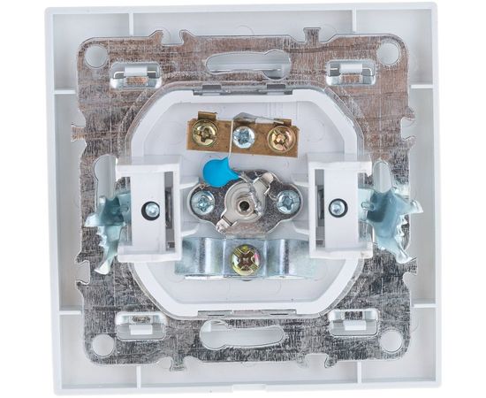 Телевизионная розетка STEKKER 1-местная, 75 Ом, 5-862МГц, серия Эрна, белая 39048 – изображение 2