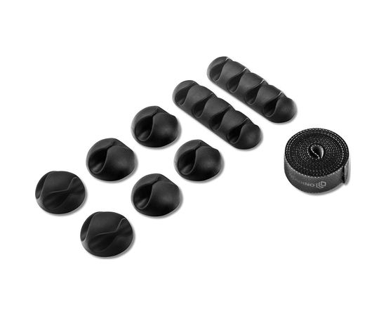 Набор крепежа для проводов ONKRON CM1, чёрный CM-1B – изображение 2