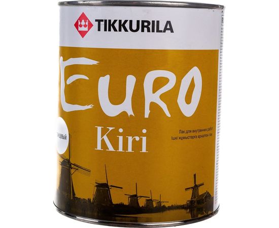 Паркетный лак TIKKURILA Euro Kiri глянц. 0,9 л 40468 – изображение 2